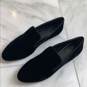M. Gemi The Parma Black Velvet flats